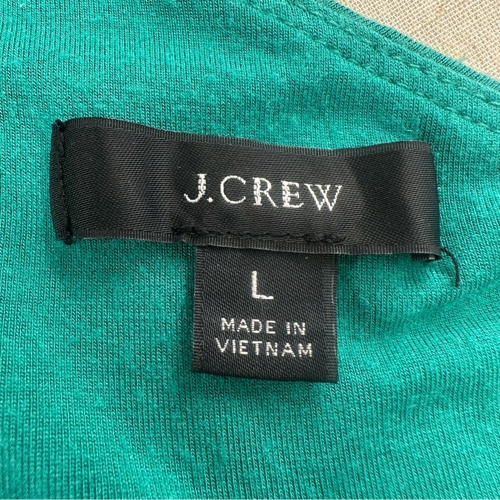 J Crew One-Shoulder Teal Women’s Tank Top Reimagined Y2K Modal Large - Picture 4 of 6